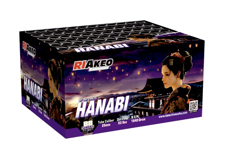 1 Batería Riakeo Hanabi 88 Disparos