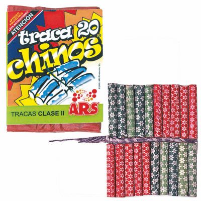 3 Traca Chinos De 20 Petardos
