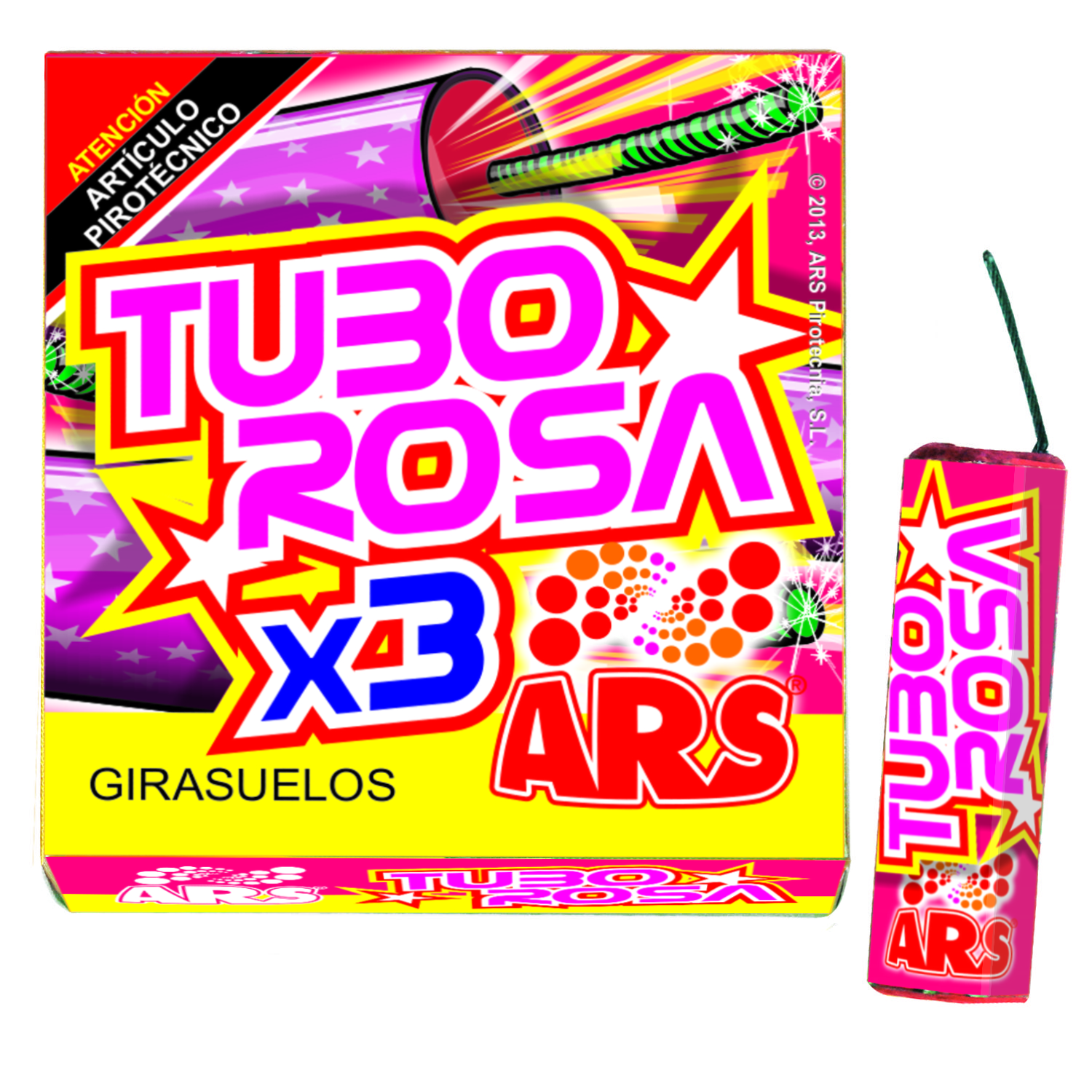 3 Súper Tubo Rosa