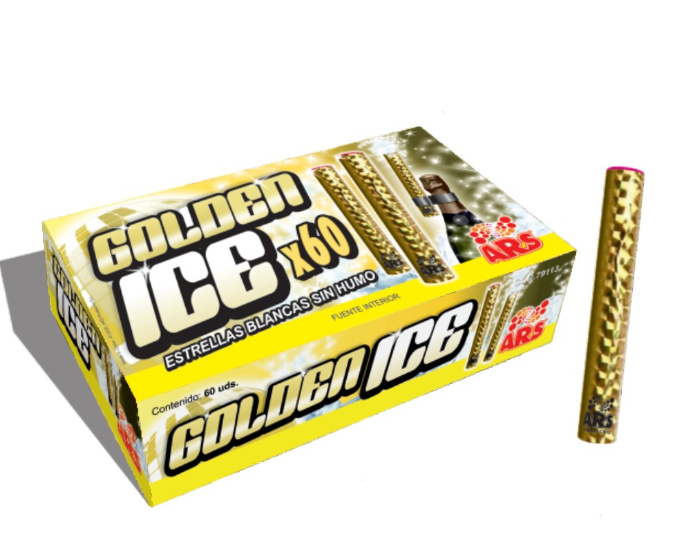 60 Bengalas Golden Ice